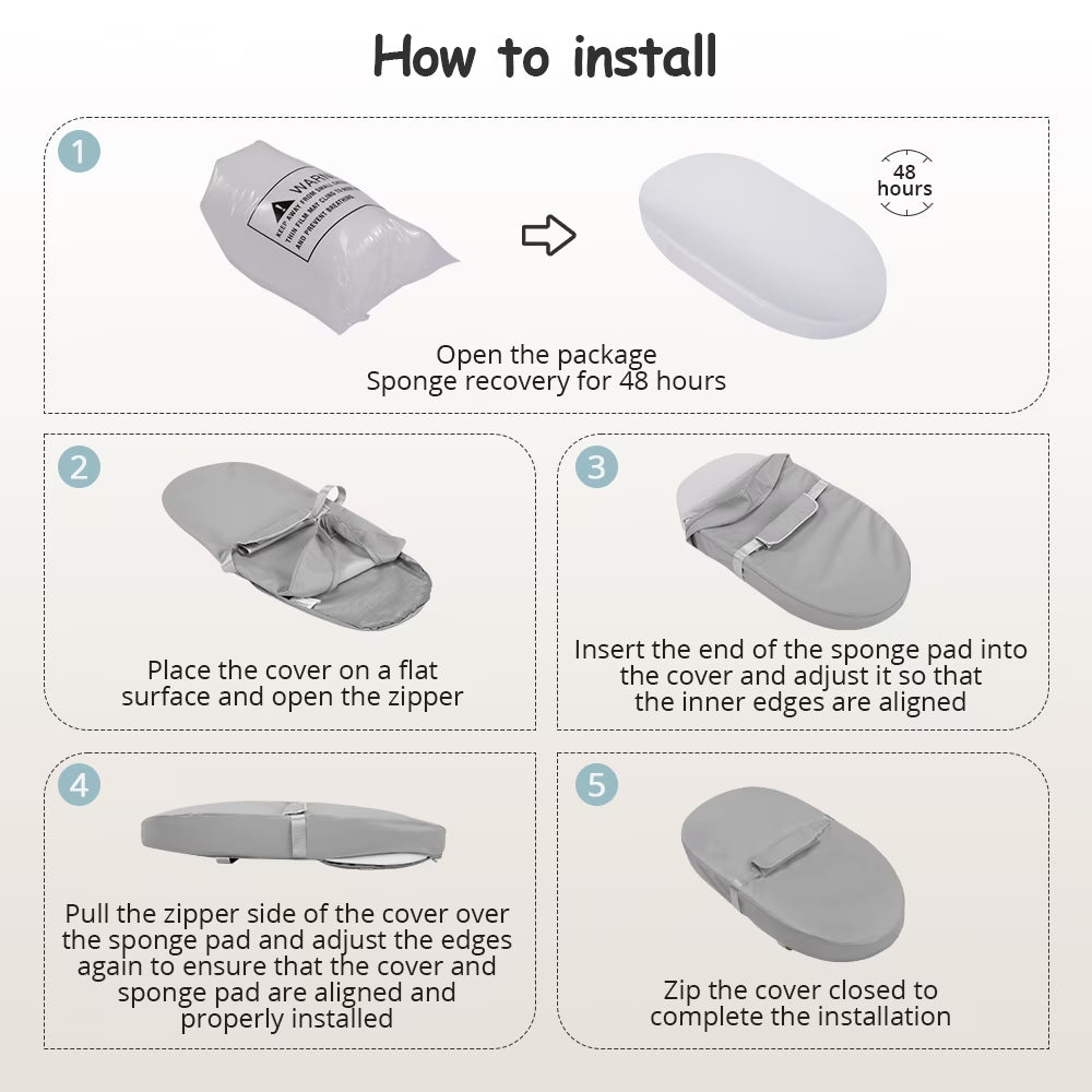 Wipeable Baby Changing Pad